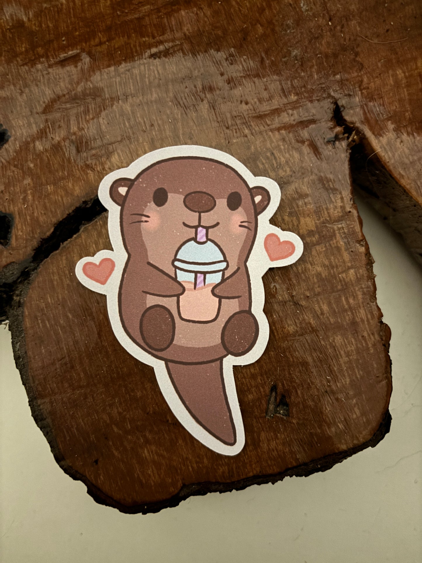 sticker milkshake otter
