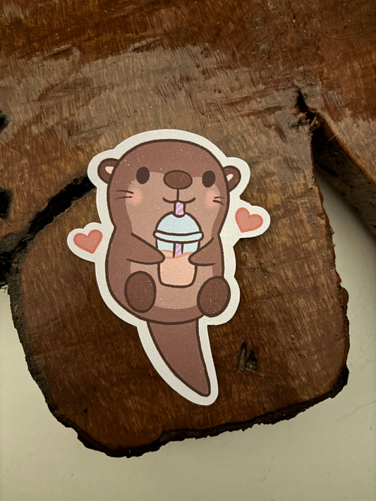 sticker milkshake otter